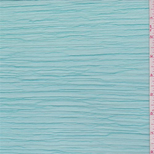 Aquamarine Pleated Mesh