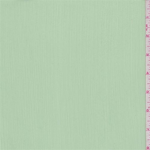 Spring Green Polyester Crinkled Chiffon