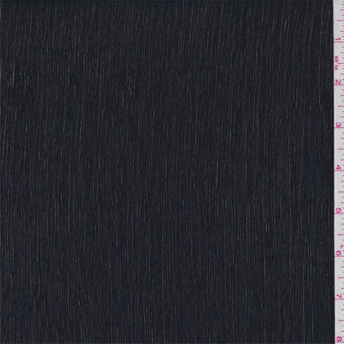 Black Polyester Crinkled Chiffon