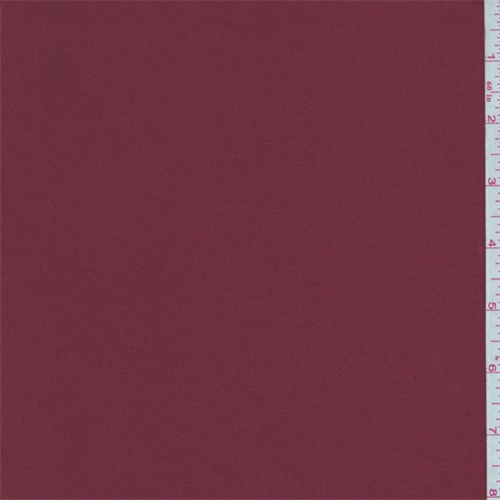 Brick Red Polyester Crepe