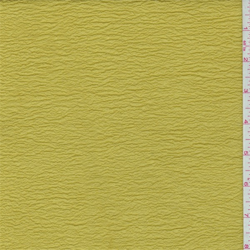 Dill Green Shimmer Crinkled Crepe