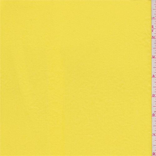 Glow Yellow Crinkled Crepe de Chine