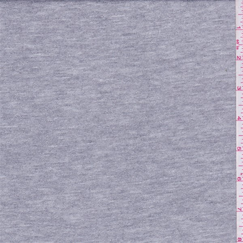 Metallic Silver Jersey Knit