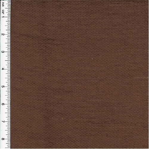 Cotton Chenille Basket-Weave Brown Home Decorating Fabric DFW51051