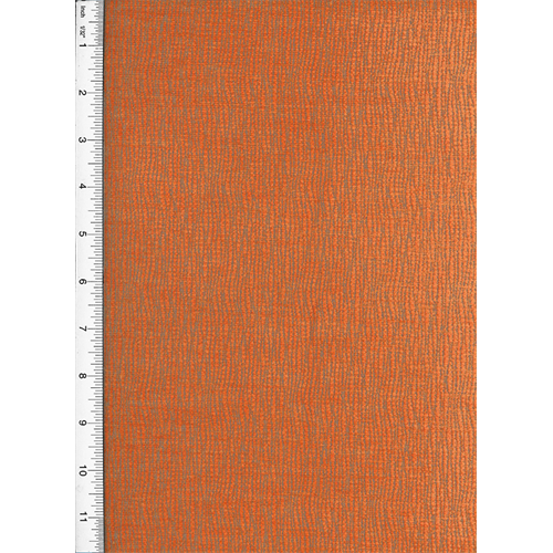 Designer Tangelo Orange Rhythm Chenille Home Decorating Fabric