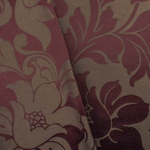 Damask Maroon Red Home Decorating Fabric