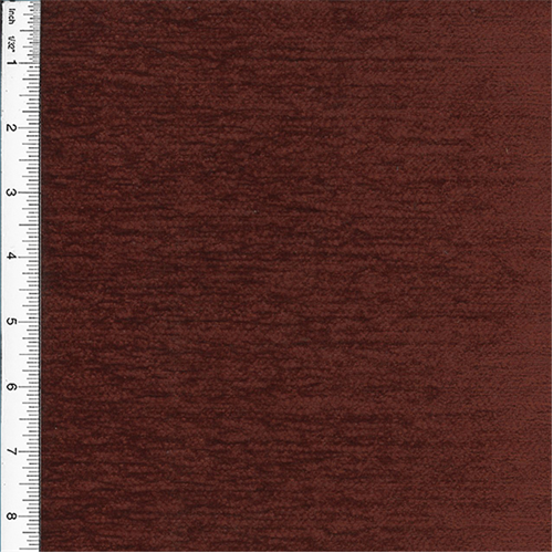 Chenille Veranda Brick Red Home Decorating Fabric DFW51086