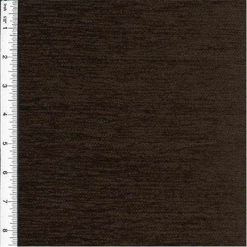 Chenille Veranda Chocolate Brown Home Decorating Fabric DFW51098