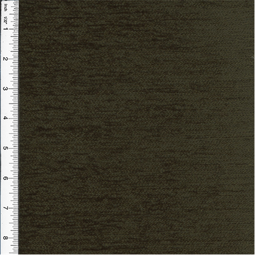 Chenille Veranda Dark Olive Brown Home Decorating Fabric DFW51099