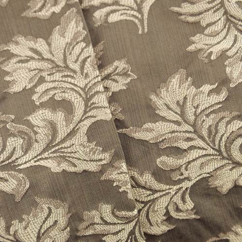Jacquard Leaf Brown Home Decorating Fabric