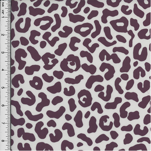 Designer Purple/White Rimspot Print Velveteen Performance Home Decorating Fabric DFW51120