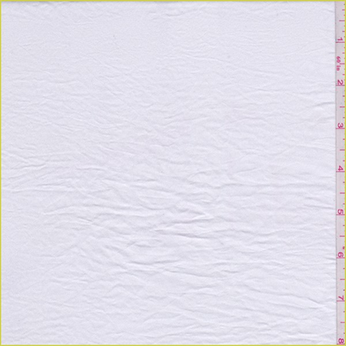 White Laundered Satin Shirting