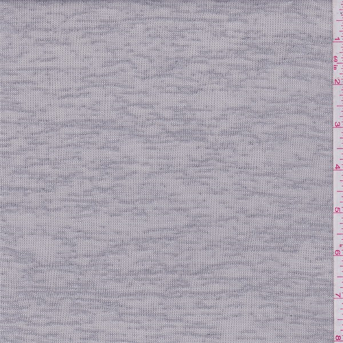 Pale Grey Slubbed Sweater Knit