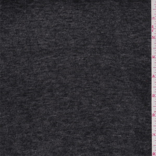 Black Heather Rayon T-Shirt Knit
