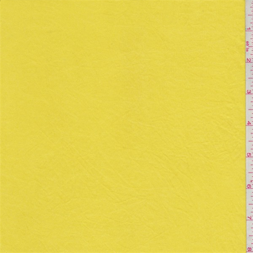Canary Yellow Shimmer Jersey Knit