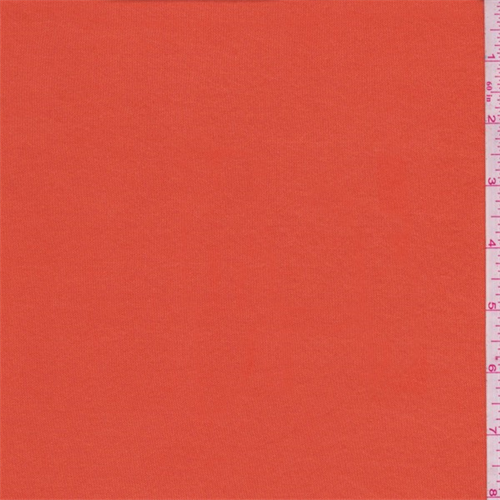 Clementine Orange Shimmer Jersey Knit