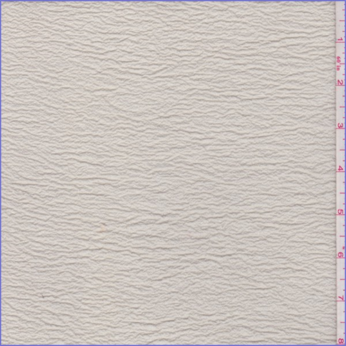 Dusty Beige Shimmer Crinkled Crepe