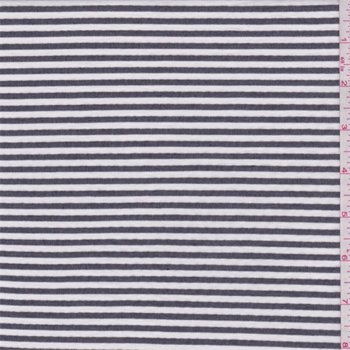 Black/White Rayon Seersucker