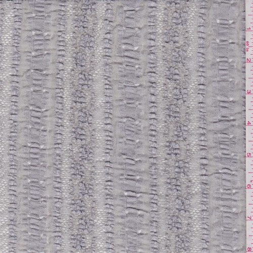 Pearl Grey Ribbon Stripe Stretch Lace