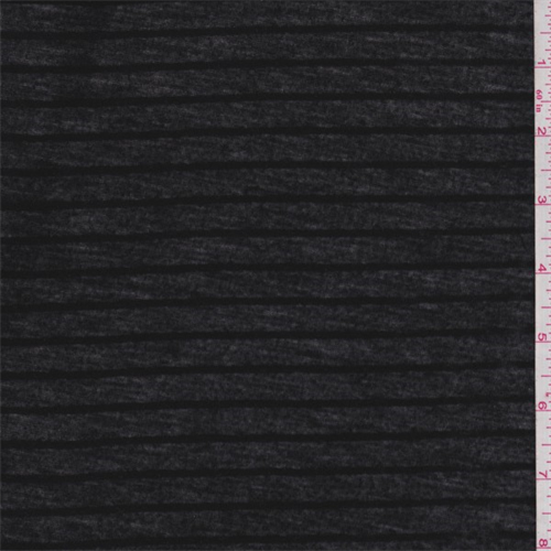 Coal Black Stripe T-Shirt Knit