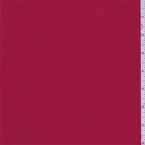 Cherry Red Polyester Georgette