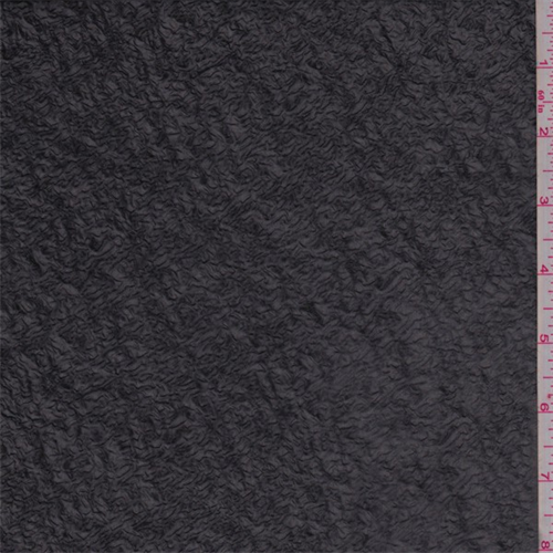 Black Crushed Chiffon