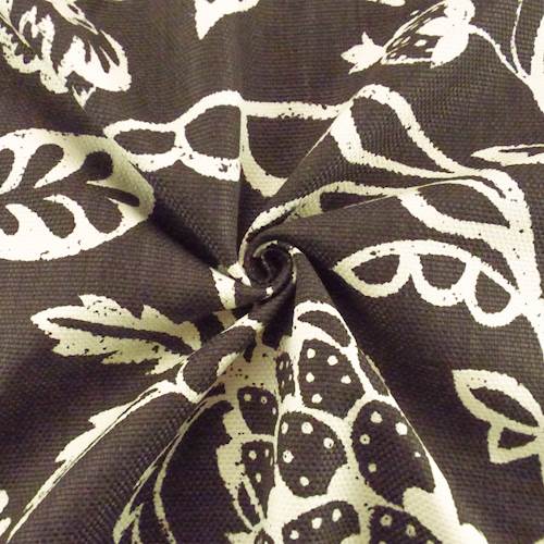 Designer Cotton Brown Floral Print Decorating Fabric