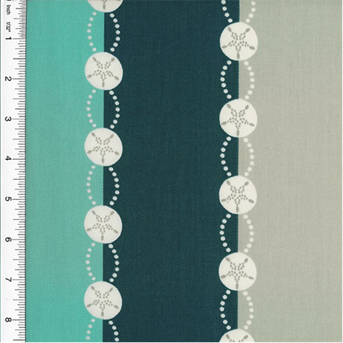 Designer Cotton Blue/Gray Stripe Print Decorating Fabric DFW51283