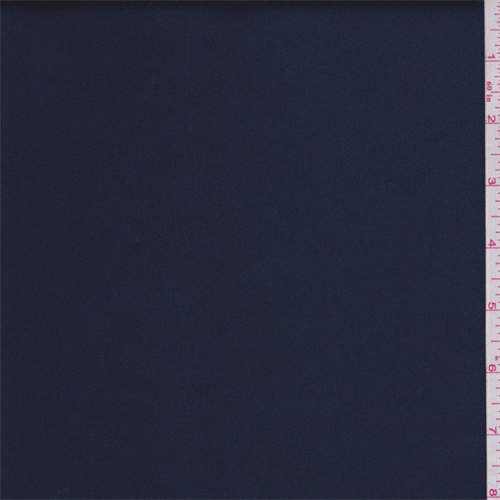 Dark Ink Blue Stretch Satin