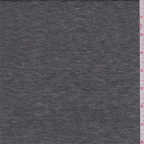 Heather Pewter/Silver Stripe Jersey Knit