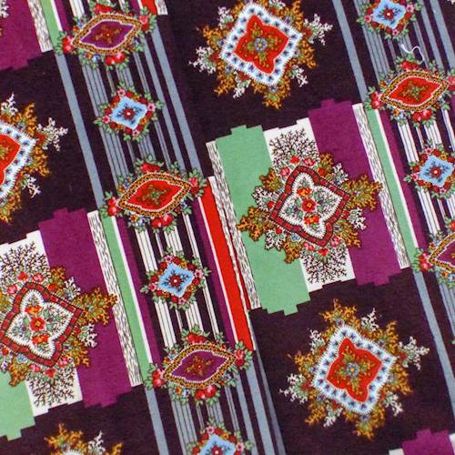 Designer Cotton Multi Print Velveteen Decorating Fabric