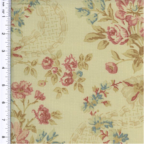 Designer Cotton Multi Floral Print Decorating Fabric DFW51362