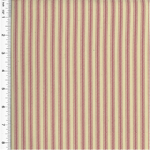 Pink Stripe Cotton Print Home Decorating Fabric DFW51363