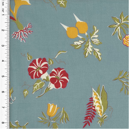 Designer Cotton Multi Floral Print Decorating Fabric DFW51371