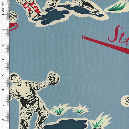 Designer Cotton Blue Multicolor Playball Print Home Decorating Fabric DFW51388
