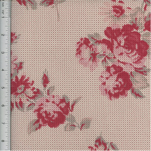 Designer Cotton Pink/Multi Floral Print Decorating Fabric DFW51390
