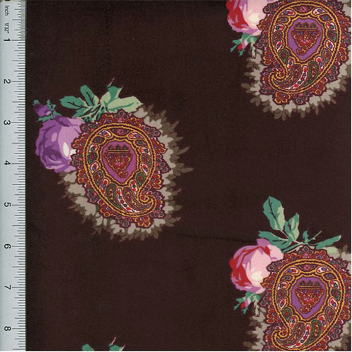 Designer Cotton Multi Print Velveteen Decorating Fabric DFW51395