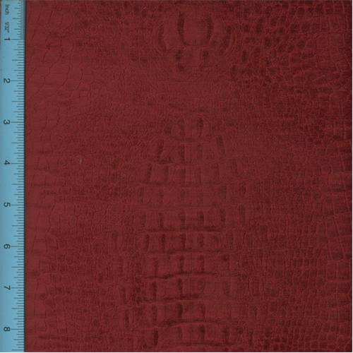 Chenille Crocodilian Red Home Decorating Fabric DFW50914
