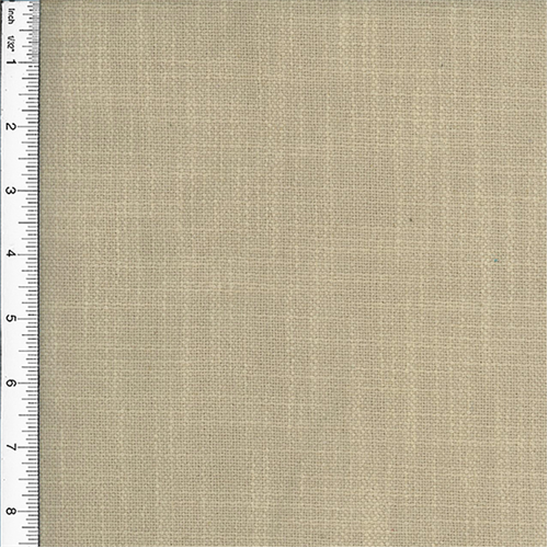 Slub Woven Ivory Home Decorating Fabric DFW51094