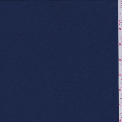 Deep Blue Polyester Crepe