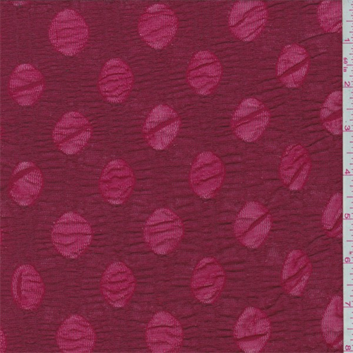Ruby Red Oval Puckered Stretch Lace