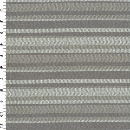 Designer Taupe Gray Pente Stripe Home Decorating Fabric
