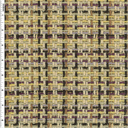 Multicolor Plaid Chenille Home Decorating Fabric DFW51154