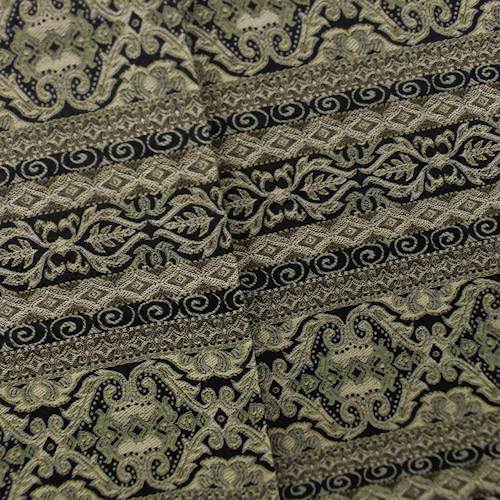 Caesars Stripe Black/Beige Home Decorating Fabric