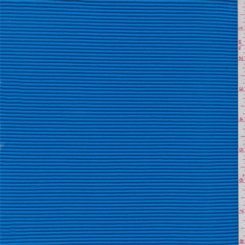 Aqua Blue Textured Stripe Activewear