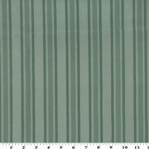 Stone Green Monochromatic Vintage Linen Printed Stripe Home Decorating Fabric DFW51418