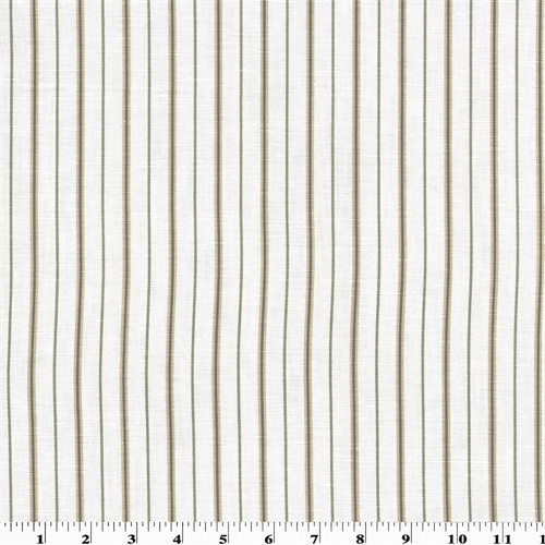 Beige/Gray Printed Stripe Vintage Linen Home Decorating Fabric DFW51441