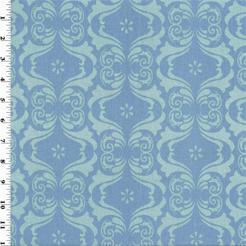 Designer Cotton Blue Capriani Print Home Decorating Fabric DFW51454