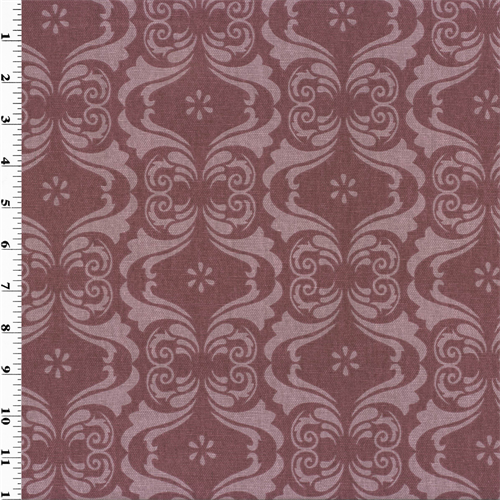 Designer Cotton Burgundy Purple Capriani Print Home Decorating Fabric DFW51465