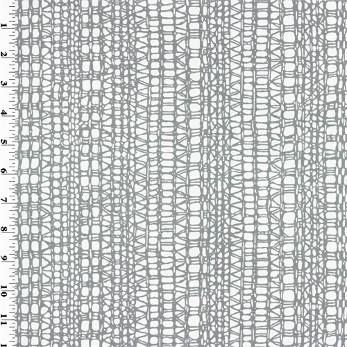 Gray Geometric Print Sateen Home Decorating Fabric DFW51489